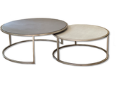 Chelsea Nesting Table (Coffee Table Shagreen Two Tone)