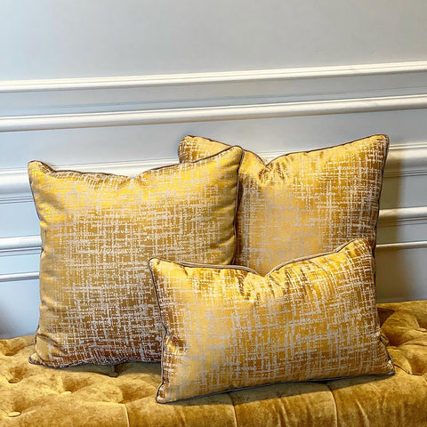 Yellow Abstract Linen
