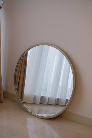 Circle Brass Mirror